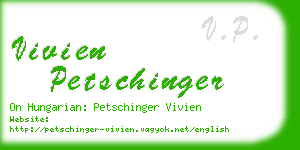 vivien petschinger business card